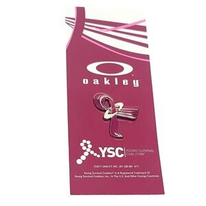 Oakley breast cancer pin YSC 2011
